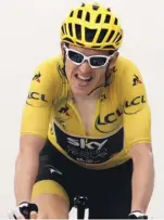  ??  ?? Geraint Thomas in 2018 - Team Sky