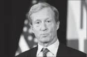  ?? ASSOCIATED PRESS ?? BILLIONAIR­E INVESTOR AND DEMOCRATIC ACTIVIST Tom Steyer is now joining the race for the Democratic presidenti­al nomination, reversing course after deciding earlier this year that he would forgo a run.