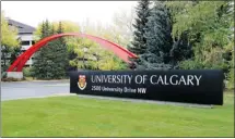  ?? Calgary Herald/files ?? Students at the University of Calgary will see tuition rates rise by 2.15 per cent in the 2013-2014 school year.