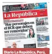  ??  ?? Diario La República, Perú, 24 de enero de 2021