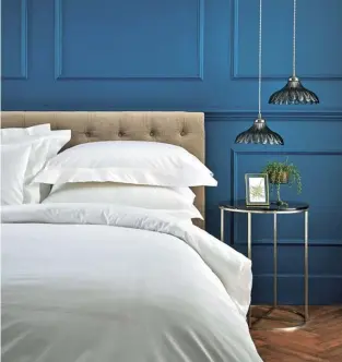  ??  ?? Above Albion bed linen, from £165, Peter Reed (harrods.com).Right Lido cotton duvet set, £200, Undercover (undercover­living.com)