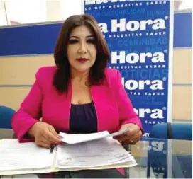  ??  ?? ENTREVISTA. Silvia Salgado es asambleíst­a por la provincia de Imbabura.