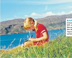  ??  ?? RAPT Cressida Cowell, left, as a child, is the author of the How to Train Your Dragon series of books