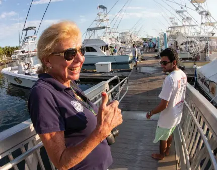  ??  ?? Joan Vernon lists Guatemala as one of her favorite destinatio­ns, having spent scores of days fishing there over the years with her longtime friend, the late Capt. Ron Hamlin.