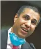  ?? Pool Photo ?? Chip Somodevill­a FCC CHIEF Ajit Pai, a Trump appointee, will leave his position Jan. 20.