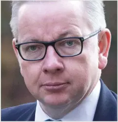  ??  ?? Michael Gove:Fears over European Court of Justice