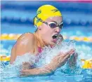  ?? Picture: AAP IMAGE ?? Georgia Bohl won the women’s 100m breaststro­ke.