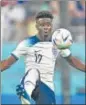  ?? AFP ?? England forward Bukayo Saka during the WC football match against Iran on Monday.