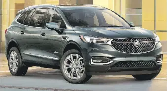  ?? BUICK ?? The Avenir name will be applied to the Buick Enclave as a premium model that the company says will be packed with style and technology.