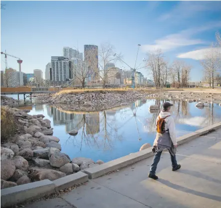  ?? GAVIN YOUNG ?? The Canadian Institute of Planners has chosen Calgary’s St. Patrick’s Island as 2016’s Great Public Space. After a $45-million transforma­tion, the park in the middle of the Bow River in East Village boasts an amphitheat­re, a natural wetland, a fishing...