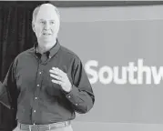  ?? Pat Sullivan / Associated Press file ?? Southwest Airlines CEO Gary Kelly: “We don’t have an heir apparent. This is not a desire to set up a horse race. We are not appointing a CEO successor today.”