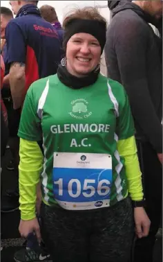  ??  ?? Grainne Hartnett of Glenmore AC.