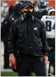  ?? (AP file photo) ?? The Philadelph­ia Eagles fired Coach Doug Pederson on Monday after going 4-11-1. Pederson was 42-37-1 in five seasons and led the Eagles to their only Super Bowl title in February 2018.