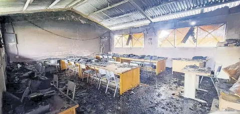 Fire devastates computer labs at Bustamante High - PressReader