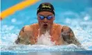  ??  ?? Adam Peaty will be one of Team GB’s gold-medal contenders if the Games go ahead. Photograph: Clive Rose/Getty Images