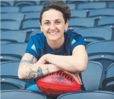  ?? Picture: GLENN FERGUSON ?? SIX-TIME WINNER: Geelong VFLW player Alisha Habib reflects yesterday after announcing her retirement.