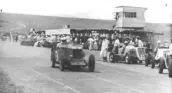  ??  ?? LOCAL TALENT: East London racer Lionel Meyer (No 3) in his MG at the 1936 Grand Prix.