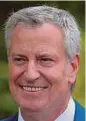  ??  ?? Bill de Blasio