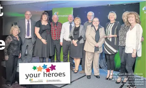  ?? The Lord Street In Bloom team won the Volunteers of the Year in the 2017 awards GRAHAM MORETON of Tarleton Photograph­y ??