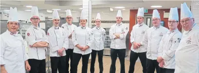  ??  ?? Students from the CIC in Charlottet­own are up preparing for the world culinary championsh­ips in Luxembourg in November.