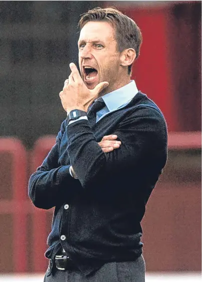  ?? Picture: SNS Group. ?? Neil McCann: still looking for first win of the league season.