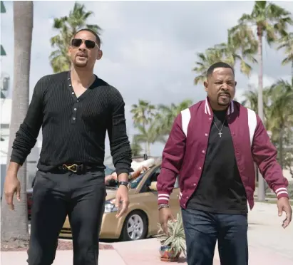  ?? COLUMBIA PICTURES ?? Mike (Will Smith) keeps working the streets, while his longtime police partner Marcus (Martin Lawrence) has had enough of the danger in “Bad Boys for Life.”