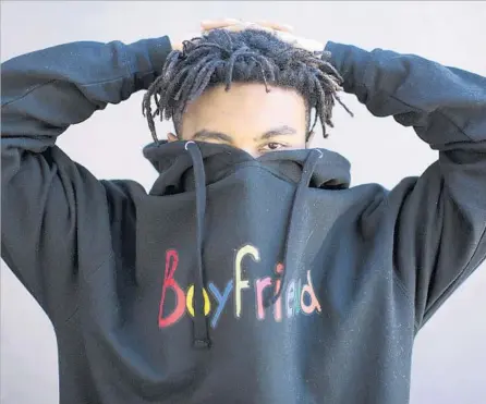  ?? Myung J. Chun Los Angeles Times ?? “I’VE NEVER seen a boy band that had members who look like us,” says founder Kevin Abstract of the 14-member Brockhampt­on.