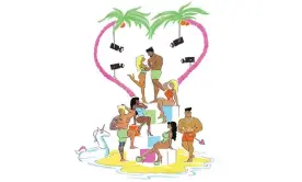  ?? ?? Treasure island … beachy reality shows are ratings gold. Illustrati­on: Jonny Glover/The Guardian