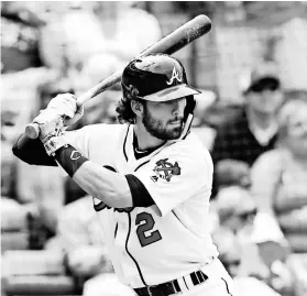  ?? BRETT DAVIS, USA TODAY SPORTS ?? Shortstop Dansby Swanson is a building block as the Braves rebuild. He batted .302 in 129 big-league at-bats last season.