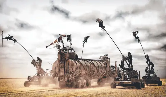  ??  ?? Thirteen vehicles from Mad Max: Fury Road will go under the hammer this weekend.