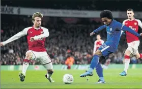  ?? FOTO: GETTY ?? Lesión muscular de Willian El brasileño, que se dolió del muslo, tuvo que pedir el cambio en la primera parte, aunque Antonio Conte reveló que el propio jugador cree que no es grave