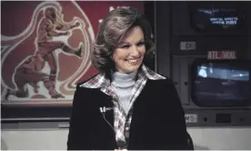  ?? Photograph: Suzanne Vlamis/AP ?? Phyllis George on The NFL today in 1976. George died last week from a blood disorder. She was 70.