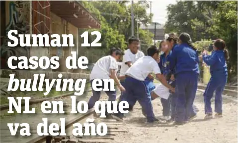  ?? |CUARTOSCUR­O ?? Expertos señalan que el acoso escolar es un problema multifacto­rial que debe atacarse desde casa y escuela.