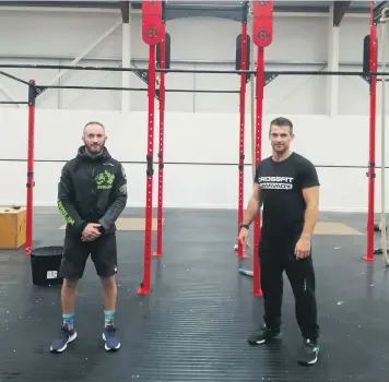  ??  ?? Andy Chapman (left) and Michael Walsh (right), owners of Crossfit Limavady