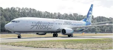  ?? REUTERS ?? An Alaska Airlines plane is pictured in Seattle, Washington in this file photo. Alaska secures top spot in Airline Quality Rating.