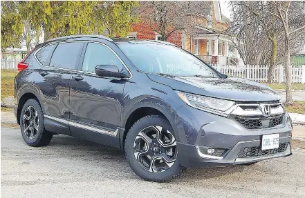  ?? BRIAN HARPER/DRIVING.CA ?? The 2017 Honda CR-V has been revamped with more distinctiv­e styling.