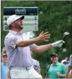  ?? JONATHAN BACHMAN — GETTY IMAGES ?? Michael Block is last in the field of the Charles Schwab Challenge after a first-round 81Thursday.