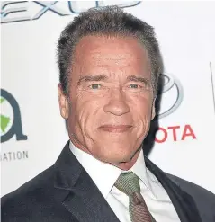  ?? Pictures: ACE/Getty. ?? Arnold Schwarzene­gger, top, wants President Donald Trump, right, to return to reality television.