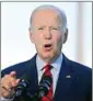  ?? PTI ?? President Joe Biden speaks from the Blue Room Balcony of the White House, in Washington DC, as he announces that a US airstrike killed al-Qaida leader Ayman al-Zawahri in Afghanista­n