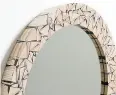  ??  ?? The Mosaic Mirror was made in Ottawa by Christophe­r Solar Design.