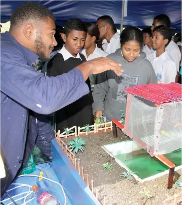  ?? Photo: Ronald Kumar ?? High school students during the Fiji National University’s Open Day at the Nasinu campus on July 20, 2017.