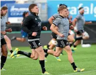  ??  ?? Damian McKenzie and Beauden Barrett are often neck and neck in All Blacks speed and fitness tests.