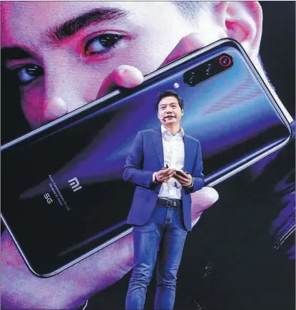  ?? PROVIDED TO CHINA DAILY ?? Lei Jun, founder and CEO of Xiaomi, talks at the brand’s 5G smartphone launch on Sept 24 in Beijing.