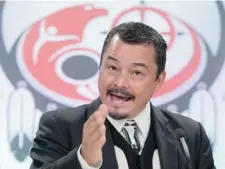  ?? ADRIAN WYLD/ THE CANADIAN PRESS ?? First Nations National Chief Shawn Atleo said without the full story of residentia­l schools being told, there is greater chance of its repetition.