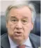  ??  ?? Guterres: Calls for global ceasefire