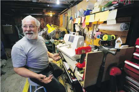  ?? DARREN STONE PHOTOS, TIMES COLONIST ?? Bill Murray inside his workshop in Cobble Hill. He fixes practicall­y every make and model and urges people not to spend too much on new machines. HIs favourite? Kenmores from the 1970s — “They are just tanks.”