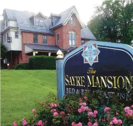  ?? RYAN KNELLER/THE MORNING CALL ?? Sayre Mansion is offering special Valentine’s Day add-ons during the month of February.