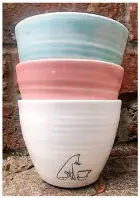  ?? ?? A beautiful vessel, like these handmade Comins Tea bowls, enhances the tea drinking experience. (Picture: Comins Tea)