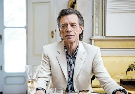  ?? JOSE HARO/SONY PICTURES CLASSICS ?? Mick Jagger, who says “I wish I had done a lot more acting,” plays an art collector in “The Burnt Orange Heresy.”