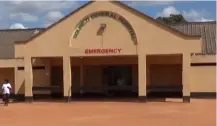  ??  ?? Solwezi General Hospital entrance